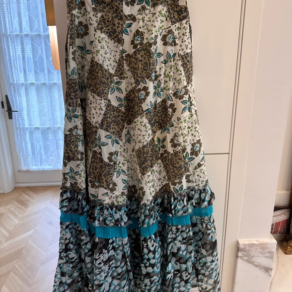 RAGA for Anthropologie patchwork maxi skirt medium - Picture 4 of 4